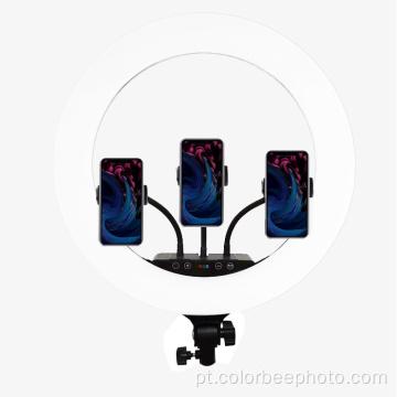 Luz de anel de vídeo LED Selfie RGB de 18 polegadas